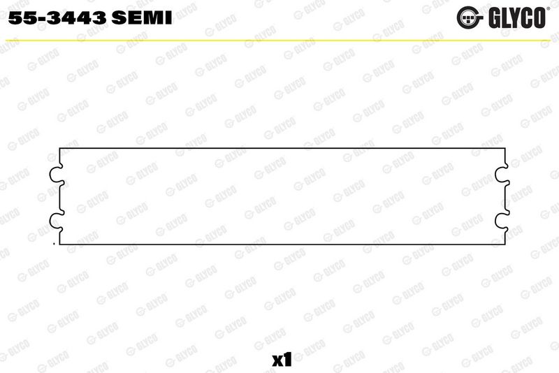Glyco 553443SEMI Втулка підшипника, шатун