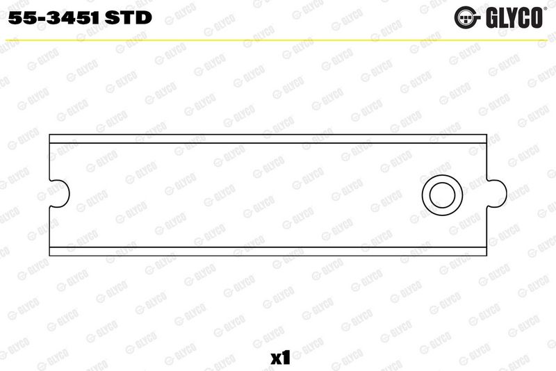 Glyco 553451STD Втулка підшипника, шатун