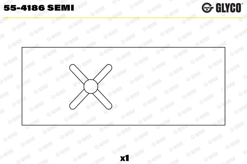 Glyco 554186SEMI Втулки шатунні FIAT/IVECO 2,5D/TD (вир-во GLYCO)