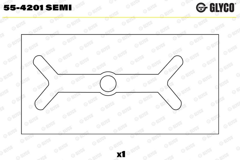 Glyco 554201SEMI Втулка підшипника, шатун
