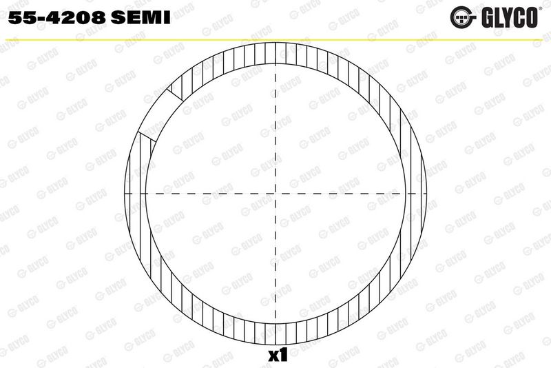 Glyco 554208SEMI Втулка підшипника, шатун