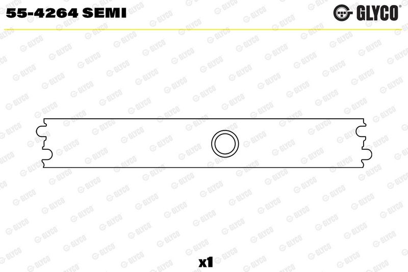 Glyco 554264SEMI Втулка підшипника, шатун