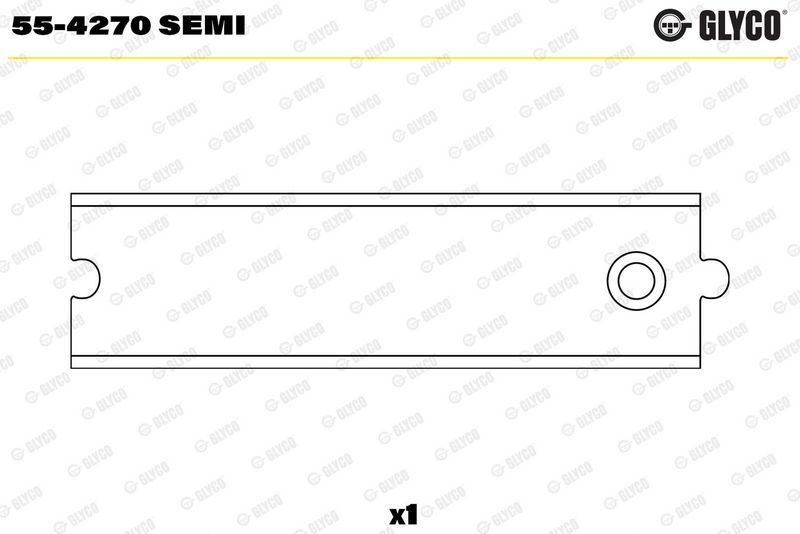 Glyco 554270SEMI Втулка шатуна MAZDA RF/R2 (вир-во GLYCO)