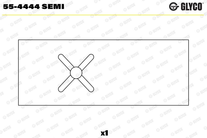 Glyco 554444SEMI Втулка шатуна FORD TRANSIT 2.4D/2.5D/TD (вир-во GLYCO)