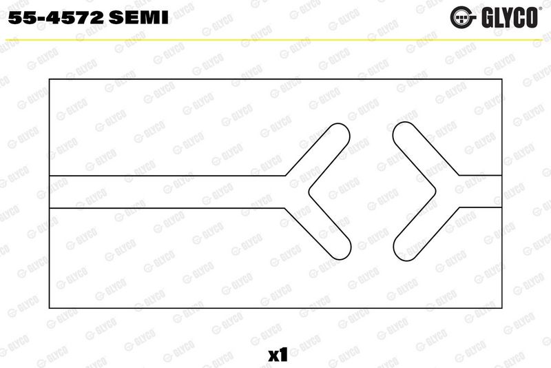 Glyco 554572SEMI Втулка підшипника, шатун