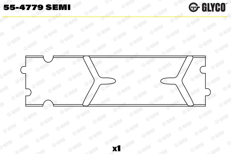 Glyco 554779SEMI Втулка підшипника, шатун