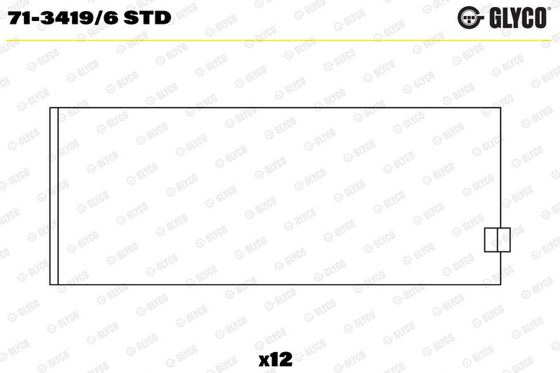 Glyco 7134196STD Підшипник шатуна