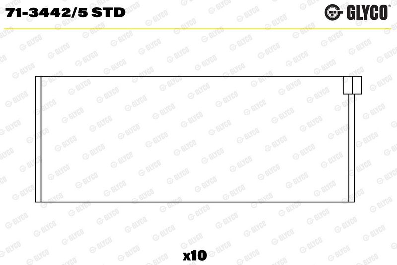 Glyco 7134425STD Вкладиш підшипника шатуна