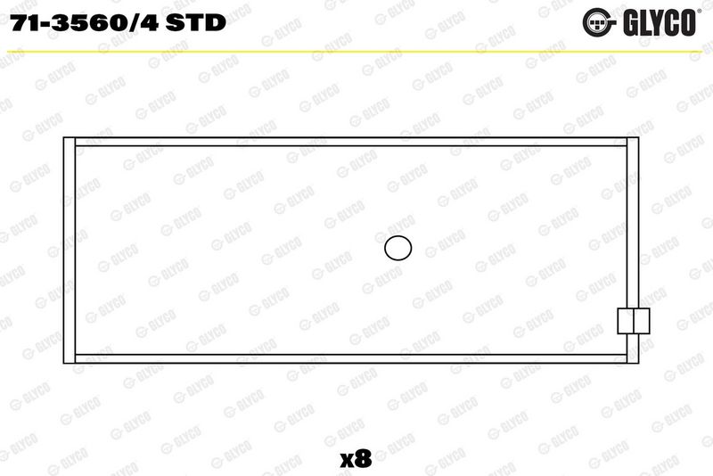 Glyco 7135604STD Підшипник шатуна
