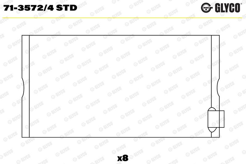 Glyco 7135724STD Вкладиш підшипника шатуна