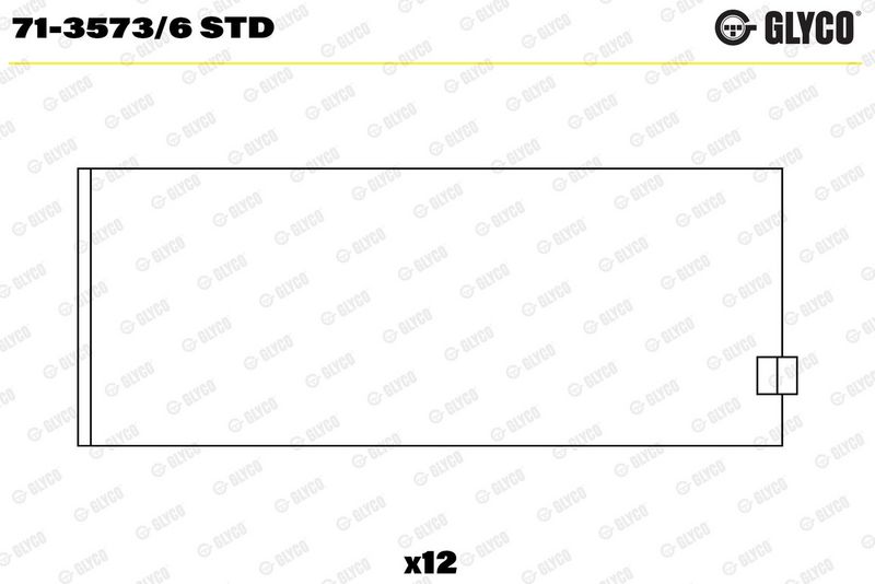 Glyco 7135736STD Вкладиш підшипника шатуна