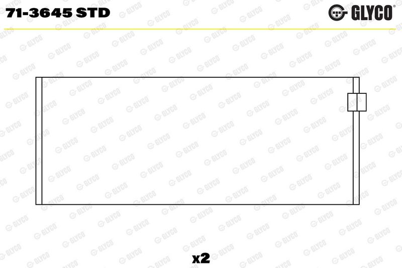 Glyco 713645STD Вкладиш підшипника шатуна