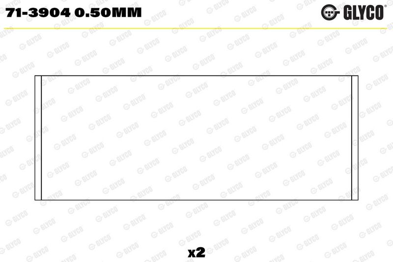 Glyco 713904050MM Вкладиш підшипника шатуна