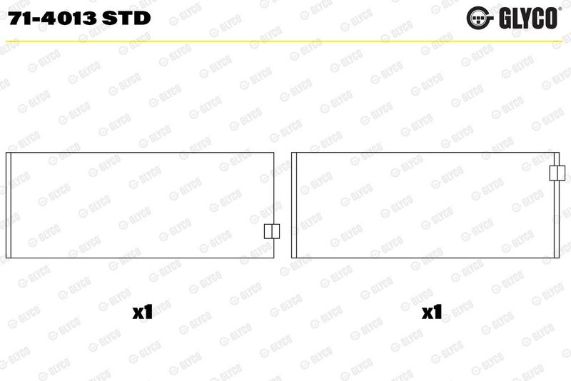 Glyco 714013STD Вкладиш підшипника шатуна