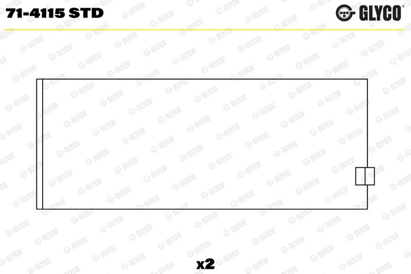 Glyco 714115STD Вкладиш підшипника шатуна