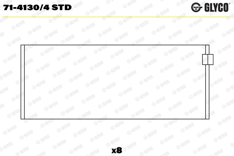 Glyco 7141304STD вкладиші шатунні