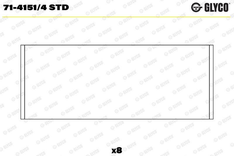 Glyco 7141514STD Вкладиші шатунні FORD STD 1,8TD (вир-во GLYCO)