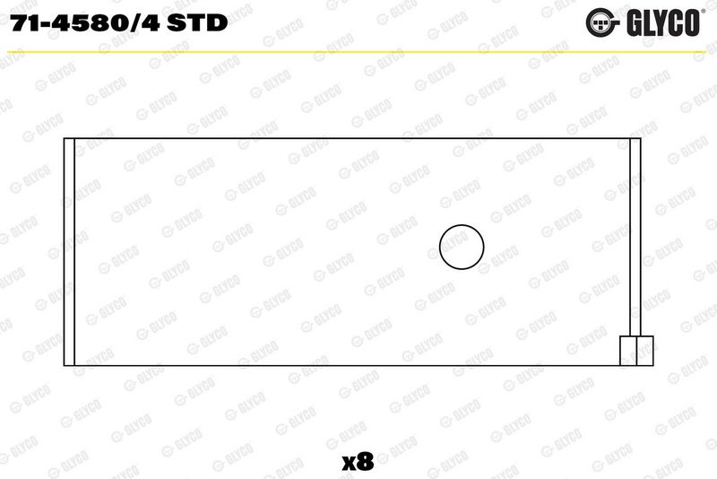 Glyco 7145804STD Вкладиш підшипника шатуна