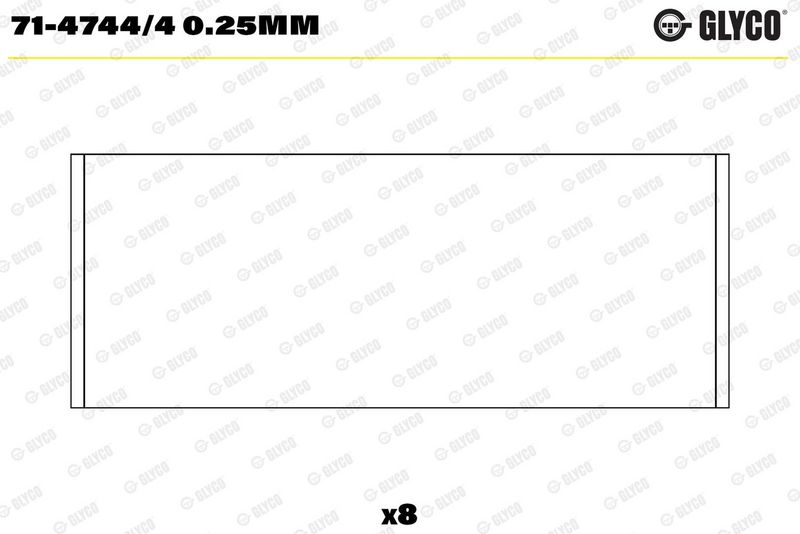 Glyco 7147444025MM Вкладиші шатунні NISSAN/OPEN/RENAULT G9T/G9U 2000-> (вир-во GLYCO)
