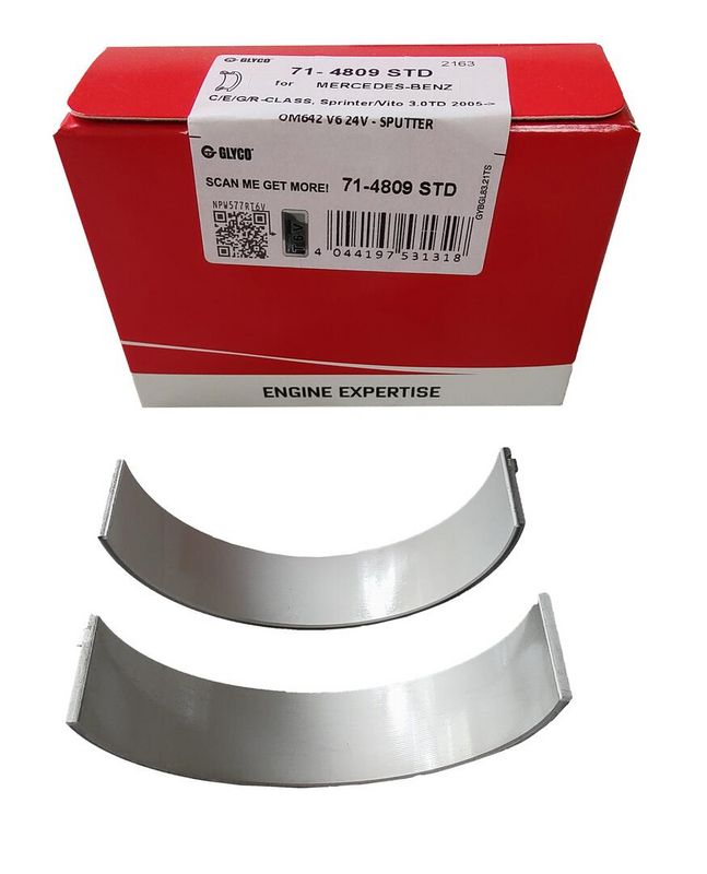 Glyco 714809STD Вкладиші шатунні MB 3.0TD OM642 SPUTTER (вир-во GLYCO)
