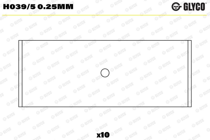Glyco H0395025MM Вкладиші корінні FORD 1.4I/1.6I CVH (вир-во GLYCO)