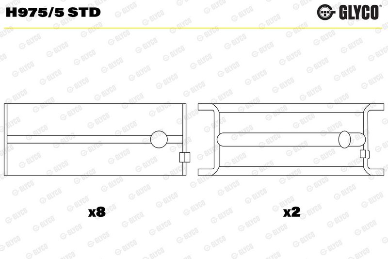 Glyco H9755STD Вкладиші