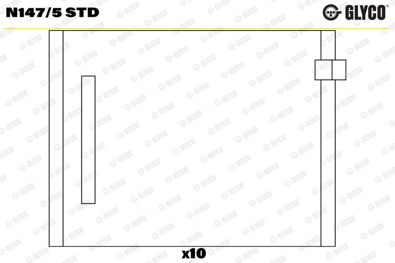 Glyco N1475STD Вкладиші розподільного валу комплект 10 шт