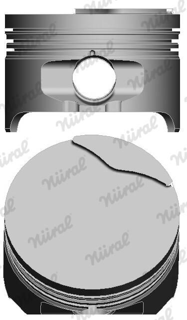 Nural 8710420700 Поршень з кільцями RENAULT 80,00 1,6i K4M 1-2 цил. (вир-во NURAL)