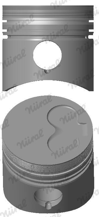 Nural 8710950700 Поршень з кільцями VAG 77,01 1,6D/2,4D (вир-во NURAL)