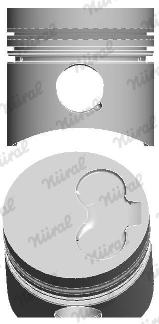 Nural 8710980710 Поршень з кільцями VAG 77,01 1,6D/TD 2,4D/TD (вир-во NURAL)