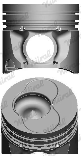 Nural 8711490790 Поршень з кільцями VAG 80.01 1Z/AFN/AGR/AHF/ALH/ASV/AVG/AHH/AHU/ALE/AEY (1-2CYL) (в