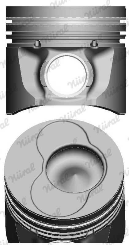Nural 8711490795 Поршень з кільцями VAG 80.01 1Z/AFN/AGR/AHF/ALH/ASV/AVG/AHH/AHU/ALE/AEY (3-4CYL) (в