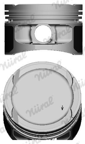 Nural 8711610000 Поршень з кільцями VAG 76,51 1.4i 16V 97- (вир-во NURAL)