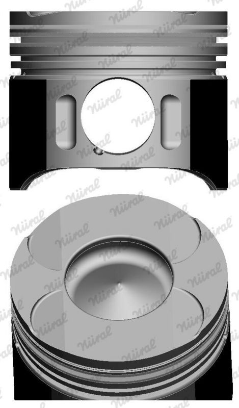 Nural 8711790720 Поршень з кільцями MB 88,50 OM611/612/613 d30 трапецієподібний шатун (вир-во NURAL)