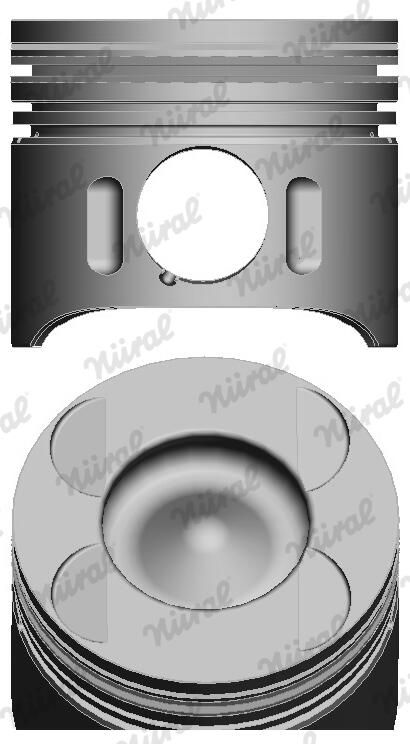 Nural 8713640030 Поршень з кільцями MB 88.0 OM646.811/812/820/821/980 (вир-во NURAL)