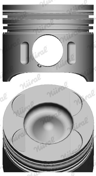 Nural 8713640730 Поршень з кільцями MB 88.50 OM646.811/812/820/821/980 (вир-во NURAL)