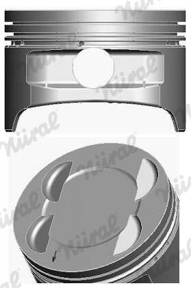 Nural 8714130020 Поршень з кільцями FORD 79,00 1.6i 16V Zetec (вир-во NURAL)