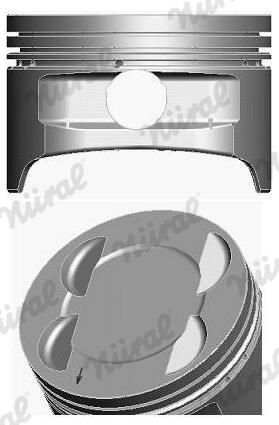 Nural 8714130720 Поршень з кільцями FORD 79,50 1.6i 16V Zetec (вир-во NURAL)