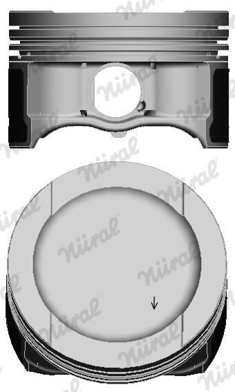 Nural 8714830000 Поршень з кільцями VAG 81,01 1,6 97- (вир-во NURAL)