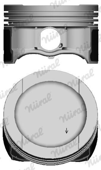 Nural 8714830700 Поршень з кільцями VAG 81,51 1,6 97- (вир-во NURAL)