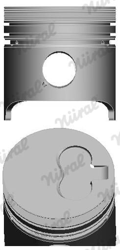 Nural 8715200010 Поршень з кільцями PSA 83,00 1,9D XUD9 (вир-во NURAL)