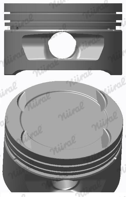 Nural 8730680710 Поршень з кільцями OPEL 86,50 2,0 16V C20XE Calibra -95 (вир-во NURAL)