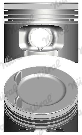 Nural 8730770710 Поршень з кільцями OPEL 82.1 X18XE (вир-во NURAL)