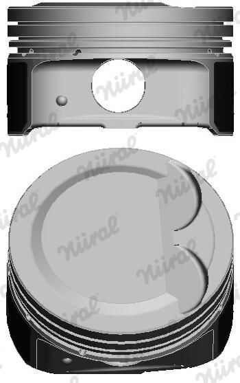Nural 8742480700 Поршень з кільцями Hyundai +0.50 мм G4FA 77.50mm (вир-во Nural)