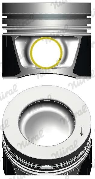 Nural 8743230000 Поршень з кільцями VAG 81,01 2,0TDI 16V CAGA,CAGB,CAGC,CAHA,CAHB,CBAA,CBAB,CBBB,CBD