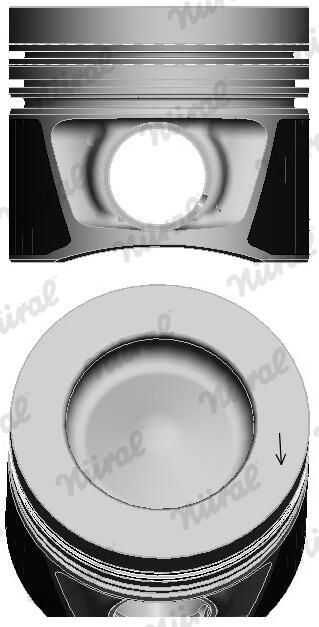 Nural 8743230710 Поршень з кільцями VAG 81.51 CFFA/CFFB/CFGB/CFGC (вир-во NURAL)