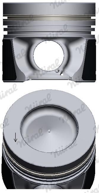 Nural 8743290000 Поршень з кільцями VAG 79,5 1.2TDI/1.6TDI (вир-во NURAL)