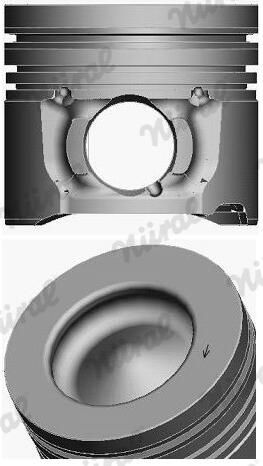 Nural 8743360700 Поршень з кільцями FORD/PSA 75.5 1,6 HDI 9HE(DV6DBM) (вир-во NURAL)