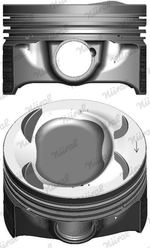 Nural 8743390710 Поршень з кільцями VAG 74.00 1,4 TFSI 05- (вир-во NURAL)