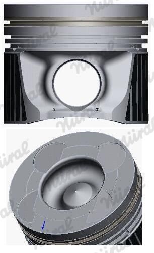 Nural 8743610700 Поршень з кільцями NISSAN 89.50 2.5 dCi YD25DDTi 05-10 (вир-во NURAL)